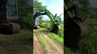 DESILTING irrigation irrigationsystem excavator [upl. by Einnos]