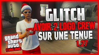 GTA 5 ONLINE GLITCH METTRE 2 LOGO SUE UNE TENUE 127129 [upl. by Mordy]