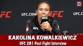 Karolina Kowalkiewicz ‘was a little bit scared’ over scorecard confusion after win at UFC 281 [upl. by Harri214]