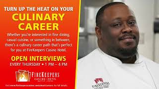 FireKeepers Culinary Career Open Interviews [upl. by Aylmer157]