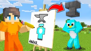 I Fooled My Friend with DRAWING MOD in Minecraft [upl. by Walton]