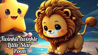 Star poem Fun learninglion and star Rhyme for kidsHindi Rhymeremix version ❤️😍🥳🎉 [upl. by Annahgiel]