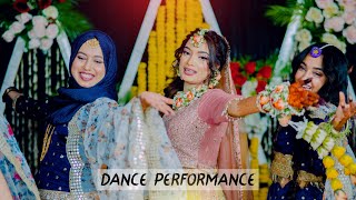 Holud Dance Performance Best Dance Performance by Beautiful Bride Best Wedding Performance 2024 [upl. by Asiil]