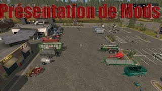 PS4  XBOX  PC  FS17  Présentation de Mods [upl. by Adlesirhc]