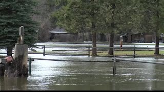 Seeley Lake area flooding reaches neighborhoods [upl. by Aynwat]