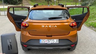 DACIA SANDERO STEPWAY 2023  PRACTICALITY test trunk space amp cool features [upl. by Devland]