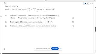 TINSpire Tutorial Eulers method without CAS [upl. by Buskirk]