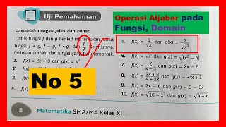 Untuk fungsi f dan g berikut ini tentukan rumus fungsi f  g f  g fg dan fg no 5 [upl. by Loren]