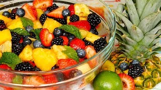 Fruit Salad with Dressing [upl. by Lesoj]