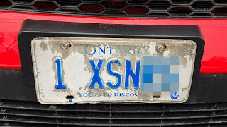 Ont man fined 110 for faded peeling licence plate [upl. by Mauretta514]