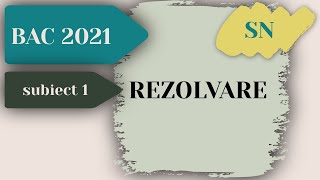 Rezolvare Model BAC 2021  Informatica  Subiect 1  Stiinte ale Naturii [upl. by Kristine]