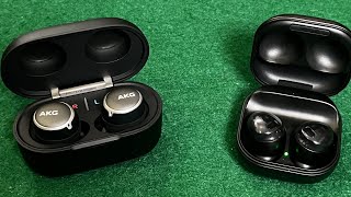 Samsung Galaxy Buds Pro vs AKG N400  Shootout [upl. by Cicely613]