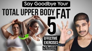 Say Goodbye to Your Upper Body Fat 5 Effective Exercises Upper Body Fat Burning Workout [upl. by Hepzi532]