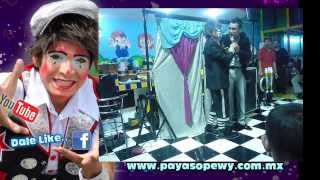 SHOW DE PAYASO PARA FIESTAS MEXICO DF  PAYASO PEWY TEL 57009890 [upl. by Myrvyn]