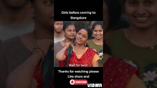 Girls before and after coming to Bangalore transformation funny [upl. by Nosrej925]