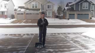 A Fast Efficient Method to Shovel a Wide Driveway  The Ta Da Show [upl. by Ener653]