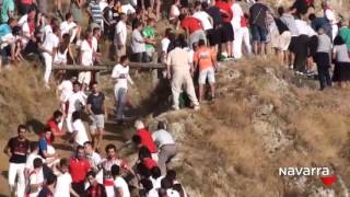 Encierro Pilón de Falces 16 agosto 2016 [upl. by Ssitnerp]