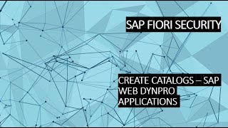 CREATE CATALOGS  WEB DYNPRO APPLICATIONS [upl. by Navada383]