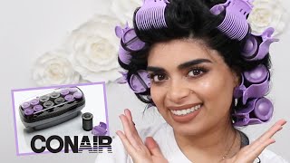 Conair Xtreme Instant Heat Ceramic Hot Rollers on Long Hair  Hair Tutorial [upl. by Ximenes110]