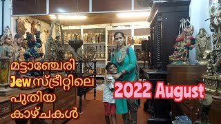 2022 ഓഗസ്റ്റിലെ മട്ടാഞ്ചേരി Jew സ്ട്രീറ്റ്  Antique Shops  fort kochi [upl. by Aikym]