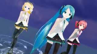 【MMD】FREELY TOMORROW Ver1（Lat式初音ミク・鏡音リン・重音テト，HD） [upl. by Caddaric737]