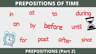 Prepositions of Time in English Grammar [upl. by Kantor694]