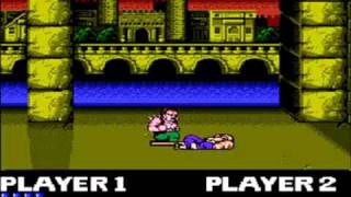 Double Dragon NES Versus Mode Match 1  10 [upl. by Eivla]