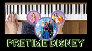 The Siamese Cat Song Lady and The Tramp Pretime Piano Disney Beginner Piano Tutorial [upl. by Tennaj25]