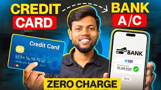 Transfer Money From Credit Card To Bank Account  No Charges [upl. by Engracia]