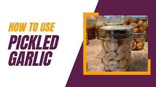 How to use pickled Garlic [upl. by Noitna]