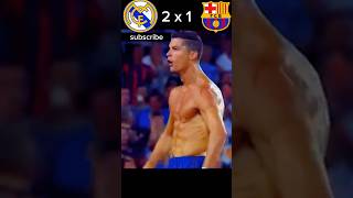 Real madrid 31 FC barcelona football ronaldo trending shorts [upl. by Nalahs]