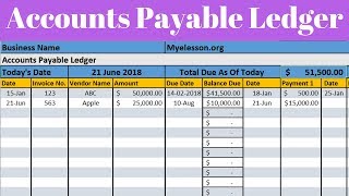 Make Accounts Payable Report in Excel [upl. by Llieno]