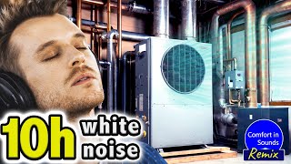 Relaxing White Noise to Sleep Study or Focus  Gas Furnace and Refrigerator No ADS [upl. by Neelloc]