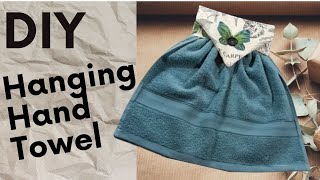 How to make a DIY Hanging Towel BathroomKitchen [upl. by Amarette]