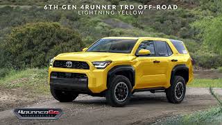 2025 Toyota 4Runner TRD OffRoad TRD Sport SR5 Models  Trims amp Colors Previews by 4Runner6Gcom [upl. by Ardna22]