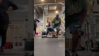 Bent over rows and twist exercise cable machine bent leg on bench [upl. by Peper]