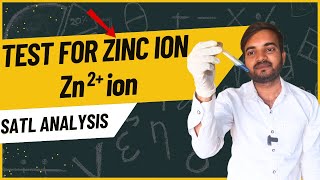 test for Zinc ion Zn2 salt analysis for class 11 and 12 chemistry a2zpractical991 [upl. by Evelunn427]