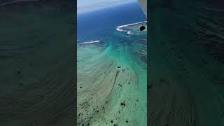 Mauritius Underwater Waterfall mauritius africa beach island seaplane travel waterfall [upl. by Neerihs450]