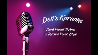 Sarà Perché Ti Amo  Ricchi e Poveri  Karaoke [upl. by Cai550]