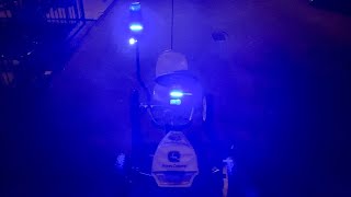 Bike safety Police Light DON Peregrino Bike Lights Amazon mounted on a Berg Buddy John Deere Go Kart [upl. by Lola390]