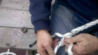 How to splice an eye in 3 braid line [upl. by Airbma976]