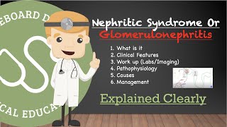 Nephritic Syndrome Glomerulonephritis  Clinical Features Pathophysiology Work Up Causes More [upl. by Kassey]