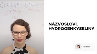 Názvosloví hydrogenkyselin  vícesytných kyselin Chemické názvosloví 5 díl [upl. by Iramat]