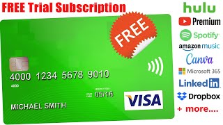 How to get a FREE Virtual Card for Trials  VISA Card for Trial Subscription [upl. by Timmons158]