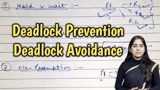 Deadlock prevention and Deadlock avoidance in operating system  Lec35 [upl. by Marquet]