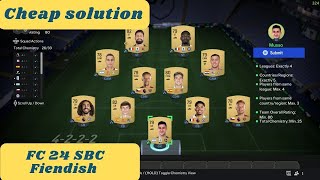 FC 24 FIFA 24  Fiendish SBC  League and Nation Hybrid  cheap solution [upl. by Jard879]