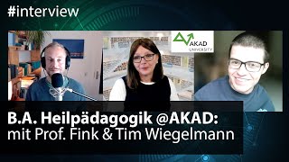 Heilpädagogik Studium an der AKAD University Prof Fink amp Botschafter Wiegelmann im Interview [upl. by Lothario]