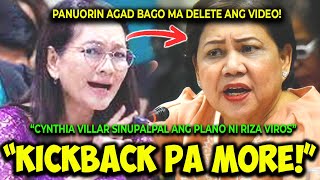 KAKAPASOK LANG CYNTHIA VILLAR PINAULANAN NG SERMON SI RIZA HONTEVIRUS GUSTO DAW KUMICKBACK SA CONDO [upl. by Elleiram]