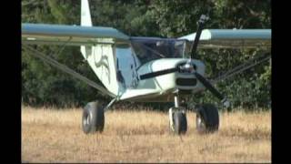 Extreme Flying the SkyJeep bushplane Sport pilot flies off airport [upl. by Aidil519]