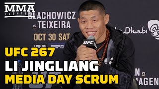 Li Jingliang Responds To Khamzat Chimaev Lets See Who Eats Who  UFC 267  MMA Fighting [upl. by Wolsky32]